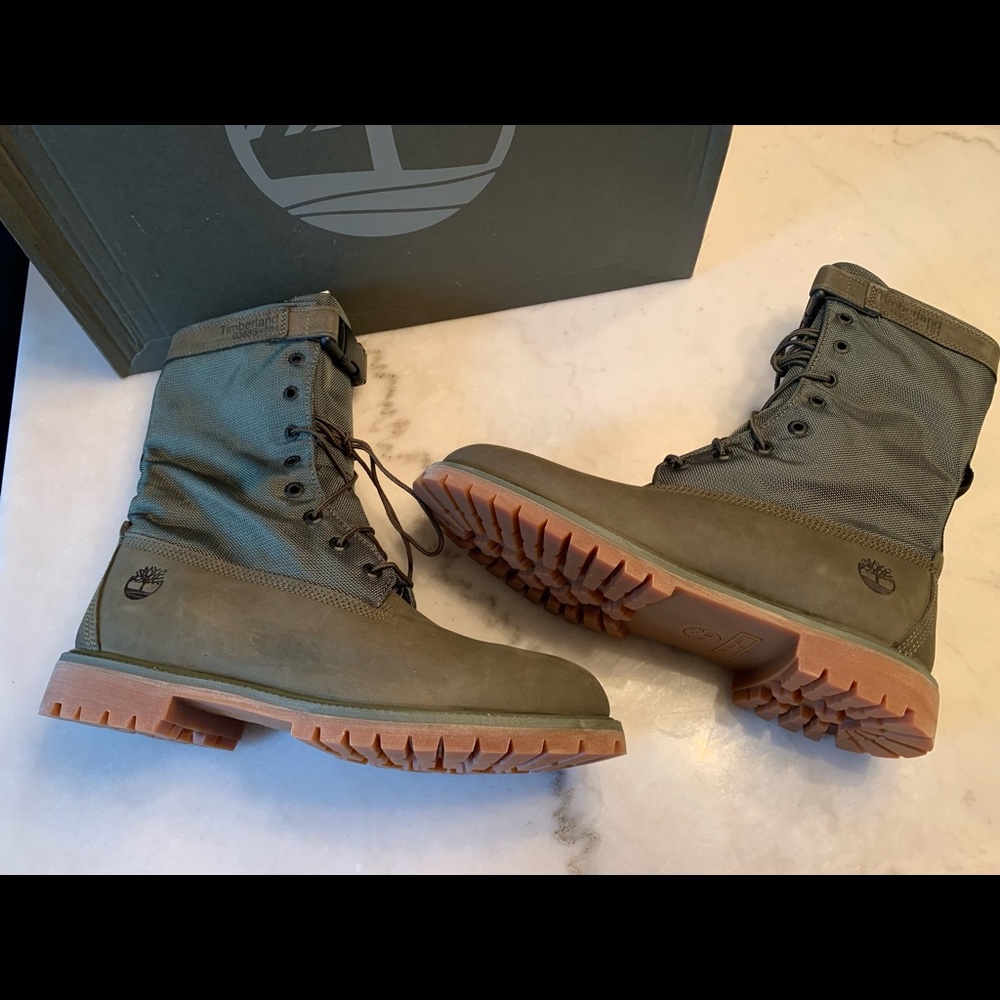 Timberland Premium L/F Gaiter Boot Dark Green Nubuck TB0A28WJA58